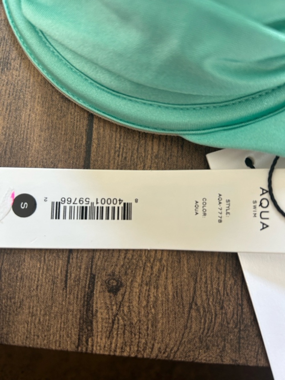 NWOT Aqua Balconette underwire Bikini Top - Picture 3 of 5